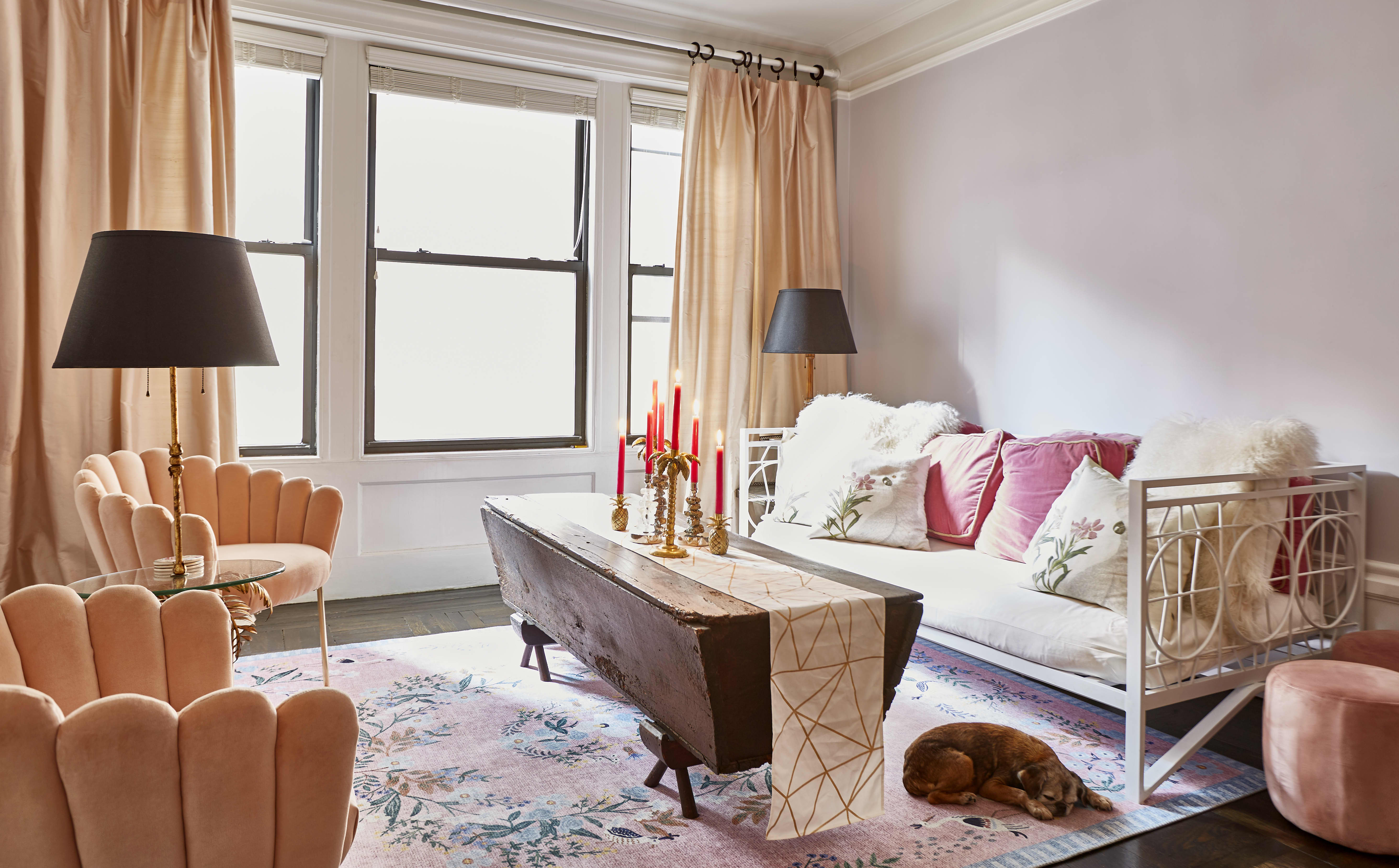 Lavender and Feminine NYC Apartment Photos | Apartment Therapy - Urban Feminine Penthouse Apartment